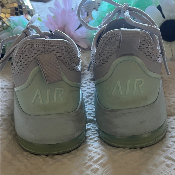 Nike Air Max Light Gray and Green Sneakers - Picture 6 of 13